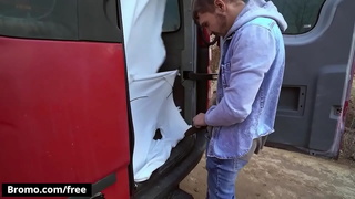 Tony Gets In The Van & Undresses Majk Before Get Him On His Knees To Drill His Ass - BROMO